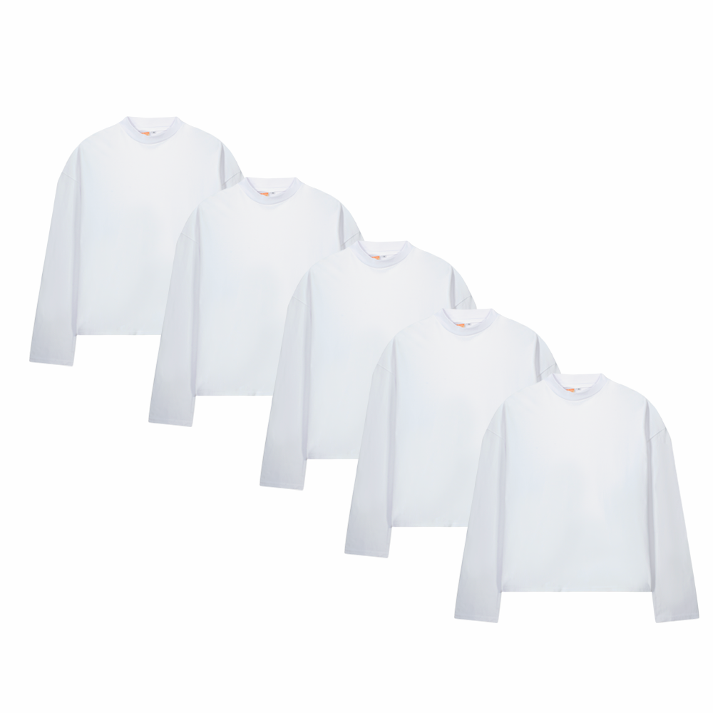 T-Shirt Oversize Manches Longues 190 g/m²– 5 à 50 pièces