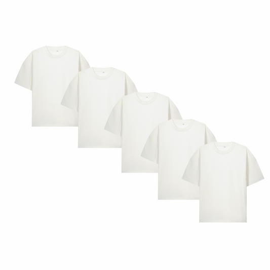 Pack T-Shirts Vierges Oversize 220 g/m² – 5 à 50 pièces