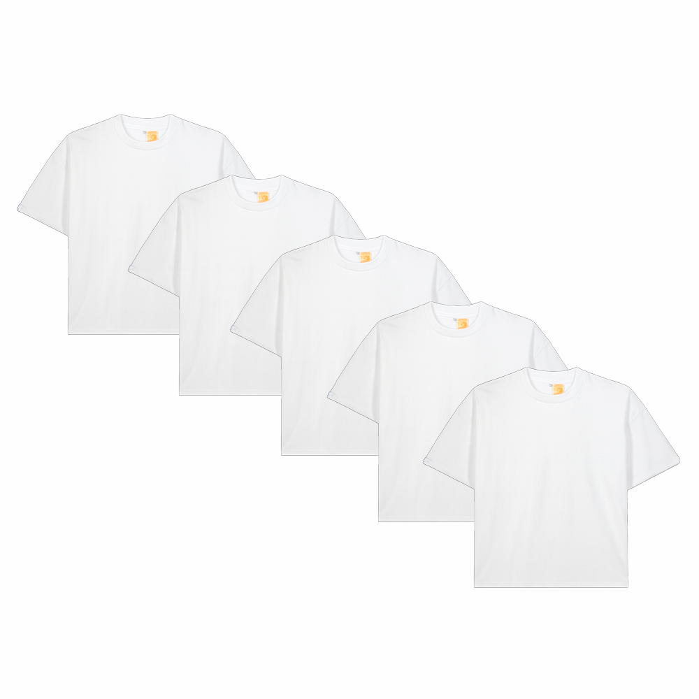 Pack T-Shirts Vierges Oversize 180 g/m² – 5 à 50 pièces