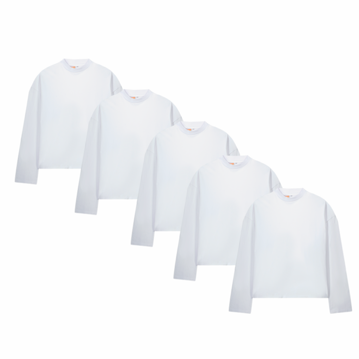 Pack T-Shirts Oversized Boxy Cut Manches Longues Pack T-Shirts Oversized Boxy Cut Manches Longues