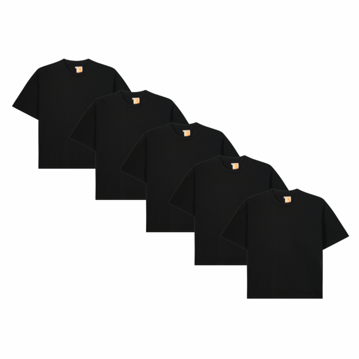 Pack T-shirt Oversized Noir Pack T-Shirts Oversized Boxy Cut | KYS Factory